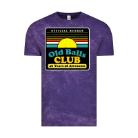 Cloud Purple mens old balls club 40 years awesome Vintage Tee - artisFamous
