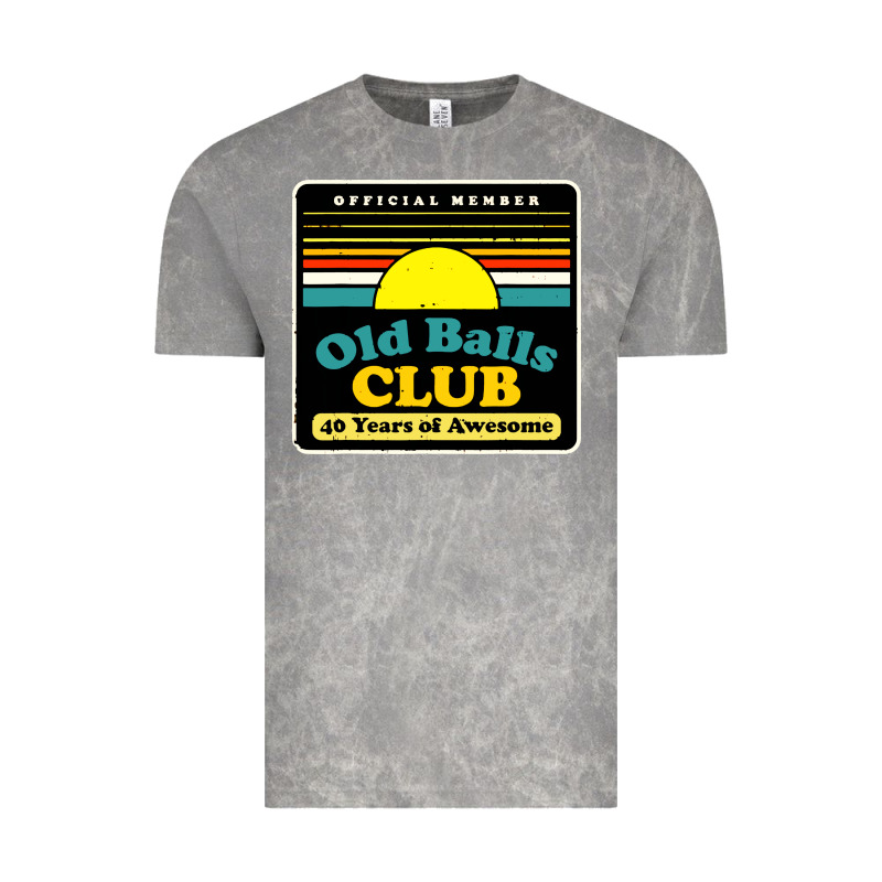 Mens Old Balls Club 40 Years Awesome Vintage Tee by artisFamous | Teevron