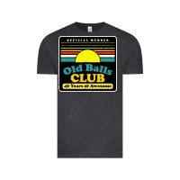 Vintage Black mens old balls club 40 years awesome Vintage Tee - artisFamous