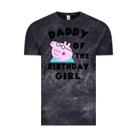 Cloud Black mens peppa pig daddy of the birthday Vintage Tee - artisFamous