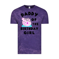 Cloud Purple mens peppa pig daddy of the birthday Vintage Tee - artisFamous