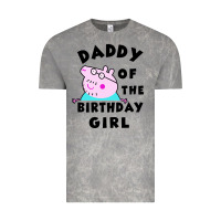 Mens Peppa Pig Daddy Of The Birthday Vintage Tee | Teevron