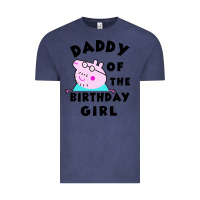 Vintage Denim mens peppa pig daddy of the birthday Vintage Tee - artisFamous