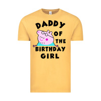 Vintage Mustard mens peppa pig daddy of the birthday Vintage Tee - artisFamous