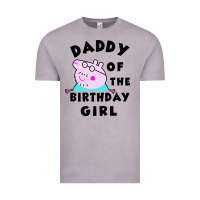 Vintage Zinc mens peppa pig daddy of the birthday Vintage Tee - artisFamous