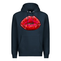 Navy kiss Premium Hoodie - RanaPortraitStore
