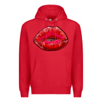 Red kiss Premium Hoodie - RanaPortraitStore