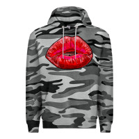 Slate Camo kiss Premium Hoodie - RanaPortraitStore