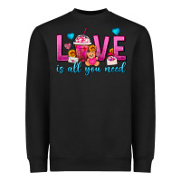 Black Love Is All You Need Valentines Day Frappe Coffee Heavyweight Sweatshirt - FaDigitalArtStudio