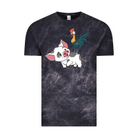 Cloud Black hei hei rooster and pig funny cartoon Vintage Tee - artisFamous