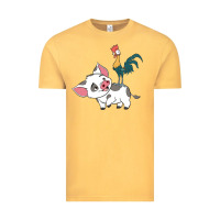 Vintage Mustard hei hei rooster and pig funny cartoon Vintage Tee - artisFamous
