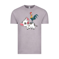 Vintage Zinc hei hei rooster and pig funny cartoon Vintage Tee - artisFamous