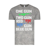 Cloud Rock one gun two gun red gun blue gun Vintage Tee - artisFamous