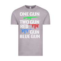 Vintage Zinc one gun two gun red gun blue gun Vintage Tee - artisFamous