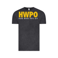 Vintage Black HWPO - HARD WORK PAYS OFF Vintage Tee - artisFamous