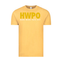 Vintage Mustard HWPO - HARD WORK PAYS OFF Vintage Tee - artisFamous