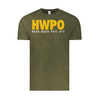 Vintage Olive HWPO - HARD WORK PAYS OFF Vintage Tee - artisFamous