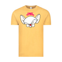 Vintage Mustard pinky and the brain big face Vintage Tee - artisFamous
