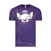 Cloud Purple pinky and the brain big face Vintage Tee - artisFamous