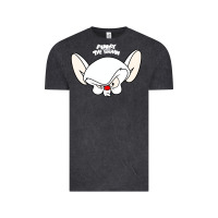 Vintage Black pinky and the brain big face Vintage Tee - artisFamous