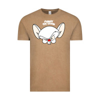 Vintage Coffee pinky and the brain big face Vintage Tee - artisFamous