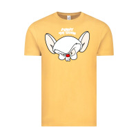 Vintage Mustard pinky and the brain big face Vintage Tee - artisFamous