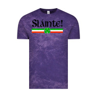 Cloud Purple slainte shirt irish cheers toast shamrock Vintage Tee - artisFamous