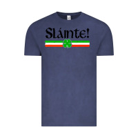 Vintage Denim slainte shirt irish cheers toast shamrock Vintage Tee - artisFamous