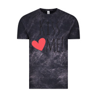 Cloud Black Kiss Me Vintage Tee - artisFamous