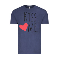 Vintage Denim Kiss Me Vintage Tee - artisFamous
