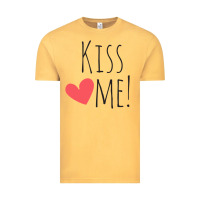 Vintage Mustard Kiss Me Vintage Tee - artisFamous
