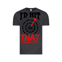 Vintage Black i'd hit that darts Vintage Tee - artisFamous