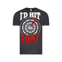 Vintage Black i'd hit that darts Vintage Tee - artisFamous