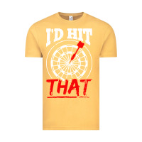 Vintage Mustard i'd hit that darts Vintage Tee - artisFamous