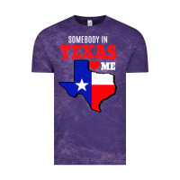 Cloud Purple state of texas somebody loves me Vintage Tee - artisFamous
