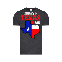 Vintage Black state of texas somebody loves me Vintage Tee - artisFamous