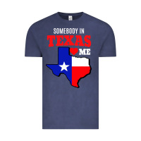 Vintage Denim state of texas somebody loves me Vintage Tee - artisFamous
