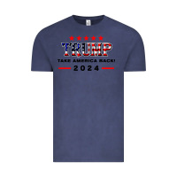 Vintage Denim donald trump 2024 take america back election Vintage Tee - artisFamous
