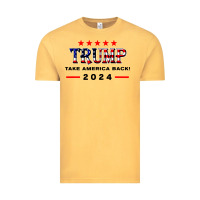 Vintage Mustard donald trump 2024 take america back election Vintage Tee - artisFamous