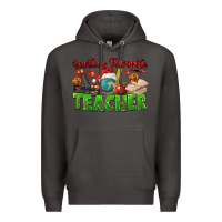 Smoke Santa's Favorite Teacher Premium Hoodie - FaDigitalArtStudio