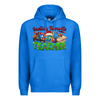 True Royal Santa's Favorite Teacher Premium Hoodie - FaDigitalArtStudio