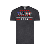 Vintage Black donald trump 2024 take america back election Vintage Tee - artisFamous