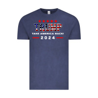 Vintage Denim donald trump 2024 take america back election Vintage Tee - artisFamous