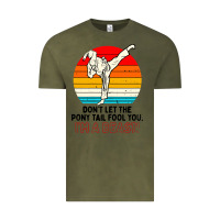Vintage Olive karate girl kick Vintage Tee - artisFamous