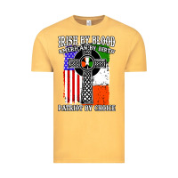 Vintage Mustard irish by blood american Vintage Tee - artisFamous