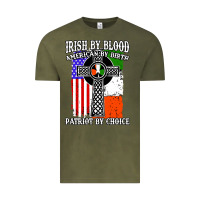 Vintage Olive irish by blood american Vintage Tee - artisFamous
