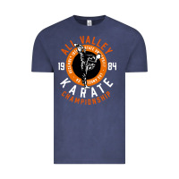 Vintage Denim old school all valley karate championship retro Vintage Tee - artisFamous