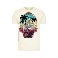 Vintage Arctic summer skeleton cocktail Vintage Tee - NancyCooperArtShop