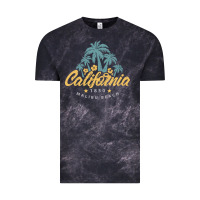 Cloud Black california malibu beach Vintage Tee - artisFamous