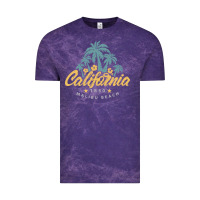 Cloud Purple california malibu beach Vintage Tee - artisFamous